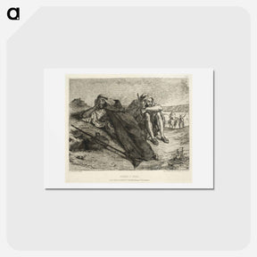 アートポストカード-Arabs of Oran - ウジェーヌ ドラクロワ Postcard.