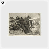 アートポストカード-Arabs of Oran - ウジェーヌ ドラクロワ Postcard.