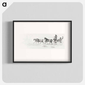 アートポスター-Horse–Drawn Carriage - アンリ ド トゥールーズ ロートレック Poster.