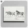 アートパネル-Horse–Drawn Carriage - アンリ ド トゥールーズ ロートレック Canvas.