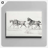 アートパネル-Horse–Drawn Carriage - アンリ ド トゥールーズ ロートレック Canvas.