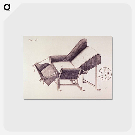 アートポストカード-Birthing Chair Illustration
 - 国立医学図書館 Postcard.