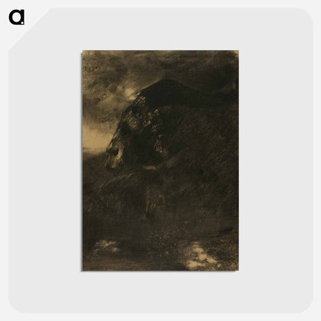アートポストカード-The Sphinx - オディロン ルドン Postcard.