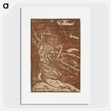 アートポスター-A Fisherman Drinking Beside His Canoe - ポール ゴーギャン Poster.
