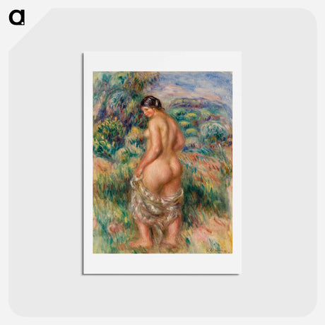 アートポストカード-Standing Bather - ピエール オーギュスト ルノワール Postcard.