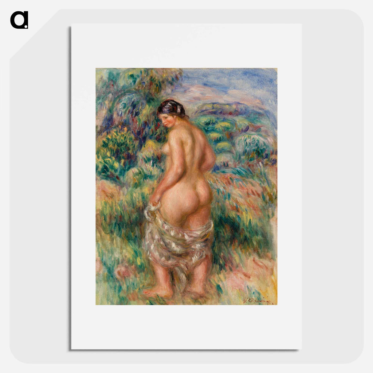 Standing Bather - Pierre-Auguste Renoir Poster.