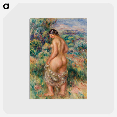 アートポストカード-Standing Bather - ピエール オーギュスト ルノワール Postcard.