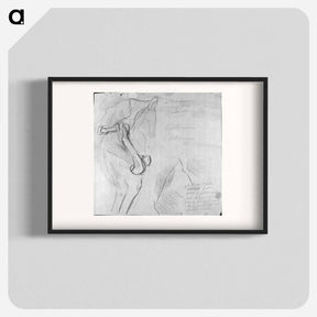 アートポスター-Anatomical drawing - トーマス エイキンズ Poster.