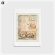 アートポストカード-Songs of Innocence and of Experience: Spring (second plate): Little Girl - ウィリアム ブレイク Postcard.