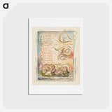 アートポストカード-Songs of Innocence and of Experience: Spring (second plate): Little Girl - ウィリアム ブレイク Postcard.