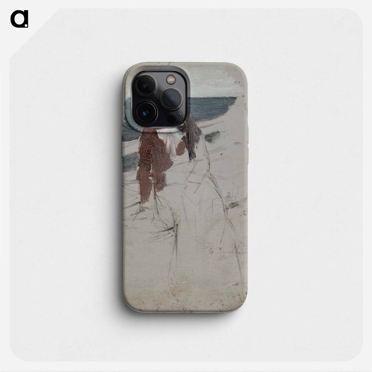 Laivan kaiteen ääressä istuva nainen - アルバート エーデルフェルト Phone Case.