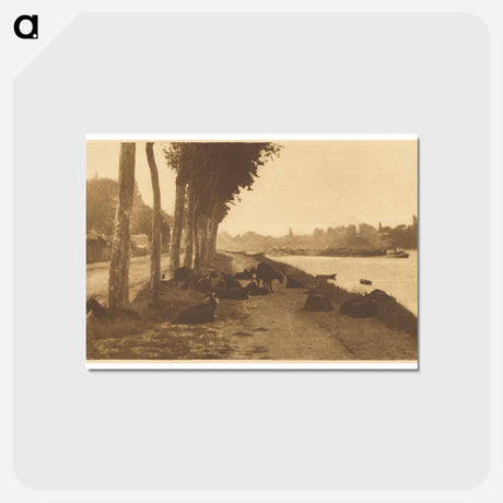 アートポストカード-On the Seine - Near Paris - アルフレッド スティーグリッツ Postcard.