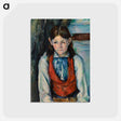 アートポストカード-Boy in a Red Vest
 - バーンズ・コレクション Postcard.