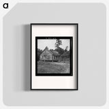 Millworker's house six miles north of Roxboro, North Carolina - ドロテア ラング Poster.