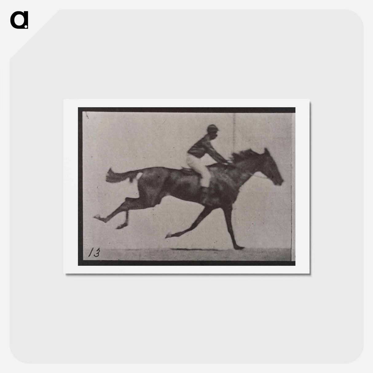 アートポストカード-Galloping Horse and Rider
 - エドワード マイブリッジ Postcard.