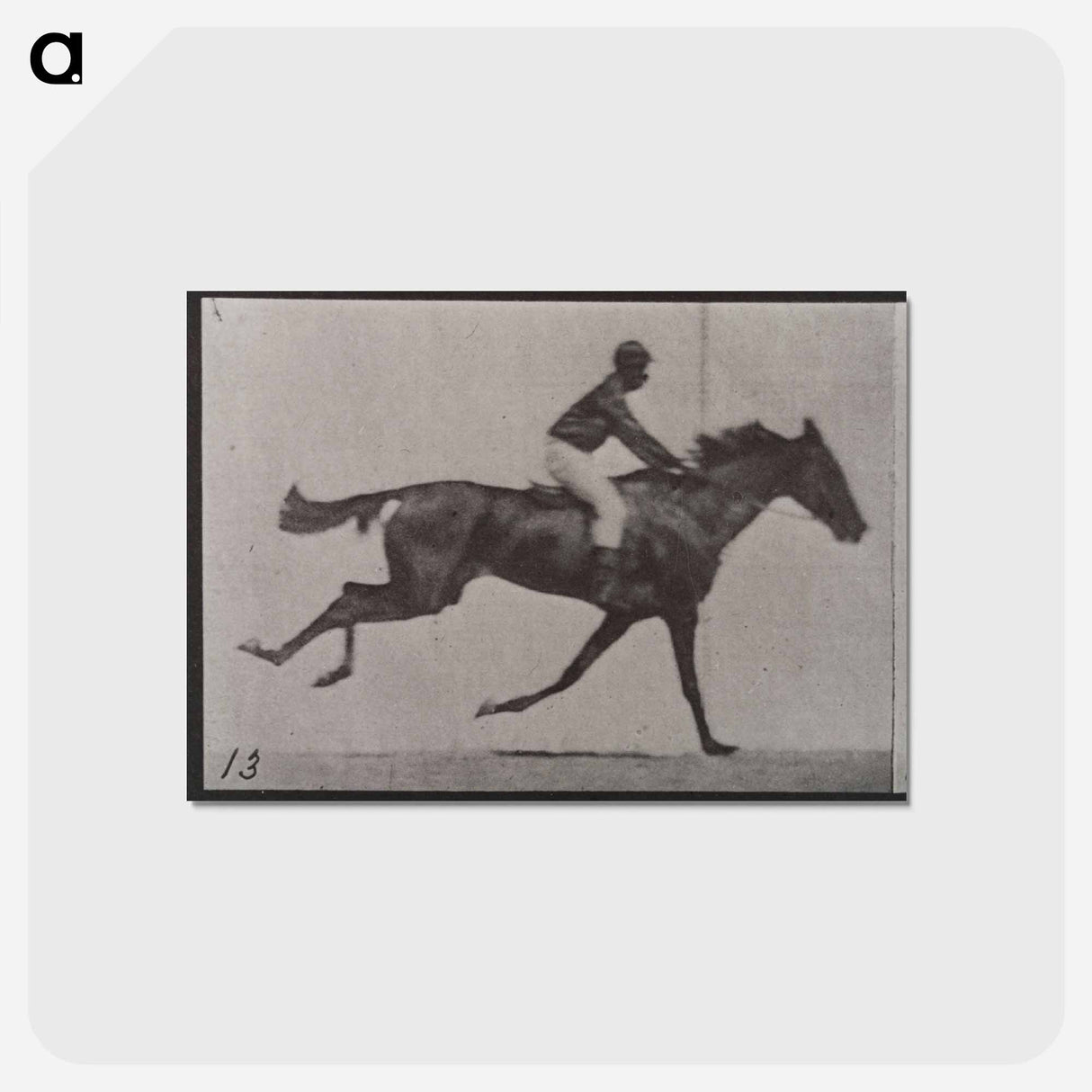 アートポストカード-Galloping Horse and Rider
 - エドワード マイブリッジ Postcard.