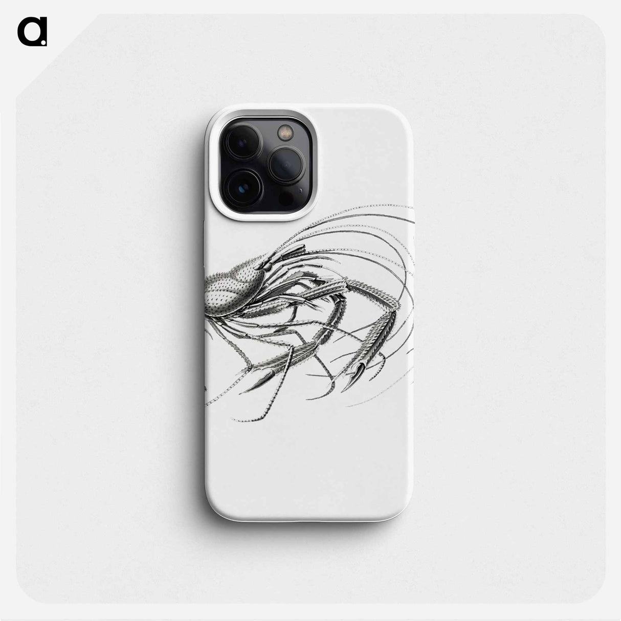 Vintage prawn marine life illustration - エルンスト ヘッケル Phone Case.