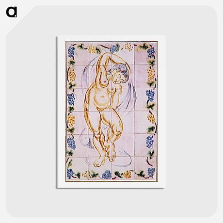 アートポストカード-Dancer or nymph - アンリ マティス Postcard.