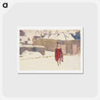 アートポストカード-Mannikin in the Snow - ジョン シンガー サージェント Postcard.