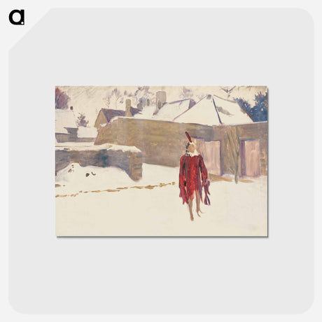 アートポストカード-Mannikin in the Snow - ジョン シンガー サージェント Postcard.