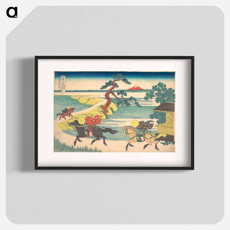 アートポスター-Hokusai's Sekiya Village on the Sumida River - 葛飾 北斎 Poster.