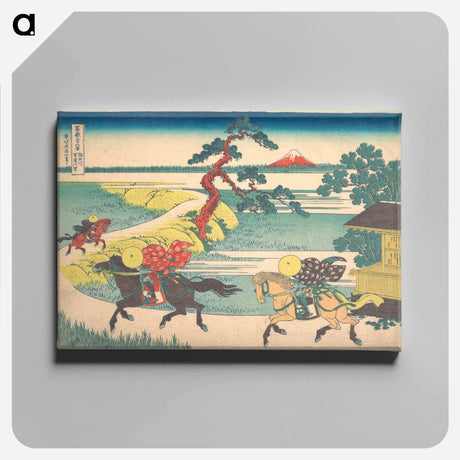 アートパネル-Hokusai's Sekiya Village on the Sumida River - 葛飾 北斎 Canvas.