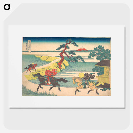 アートポスター-Hokusai's Sekiya Village on the Sumida River - 葛飾 北斎 Poster.