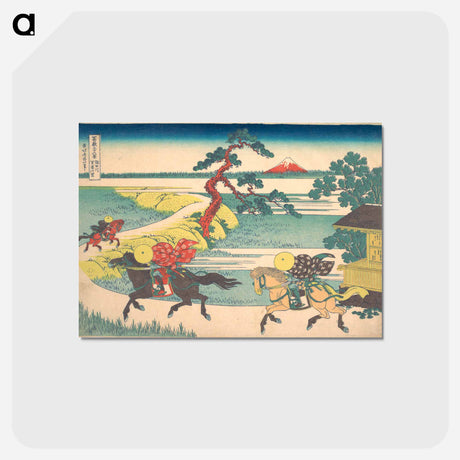 アートポストカード-Hokusai's Sekiya Village on the Sumida River - 葛飾 北斎 Postcard.