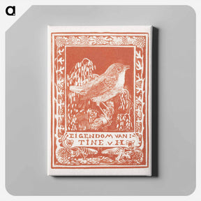 アートパネル-Ex libris van Tine van Hoytema - テオ ヴァン ホイテマ Canvas.