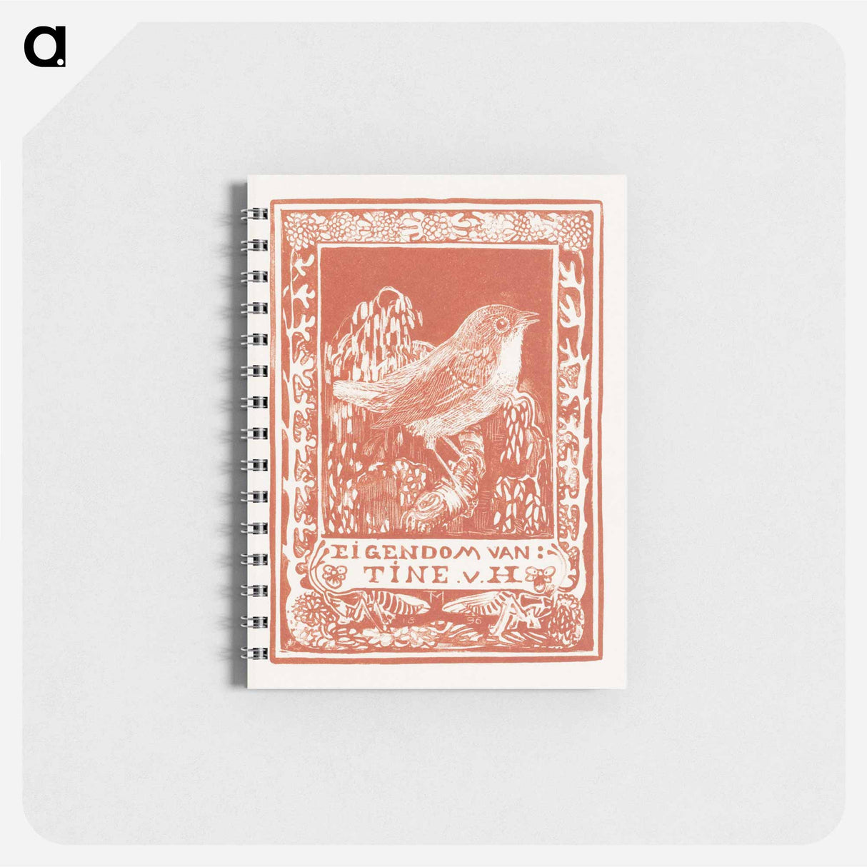 Ex libris van Tine van Hoytema - テオ ヴァン ホイテマ Memo.