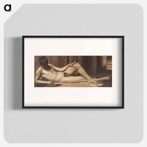 アートポスター-Boy laying in Atelier - トーマス エイキンズ Poster.