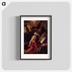 アートポスター-St Jerome - ティツィアーノ ヴェチェッリオ Poster.