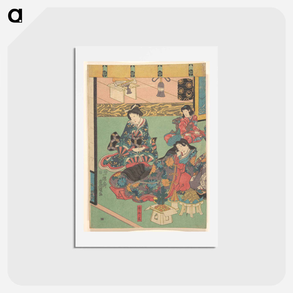 アートポストカード-Utagawa Kunisada Print
 - 歌川 国貞 Postcard.