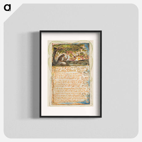 アートポスター-Songs of Innocence and of Experience: The Little Black Boy - ウィリアム ブレイク Poster.