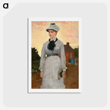 アートポストカード-The Red School House - ウィンスロー ホーマー Postcard.