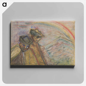 アートパネル-Two men in a landscape - アーノルド ピーター ワイズ クビンチャン Canvas.