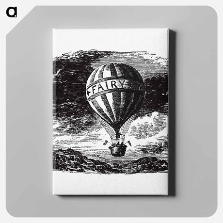 アートパネル-Hot Air Balloon Illustration from Fairy Mary's Dream
 - 大英図書館 Canvas.