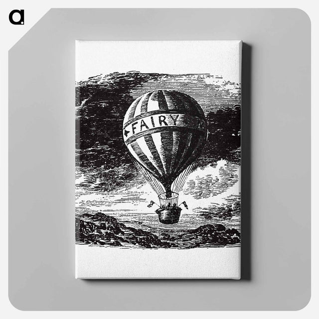 アートパネル-Hot Air Balloon Illustration from Fairy Mary's Dream
 - 大英図書館 Canvas.