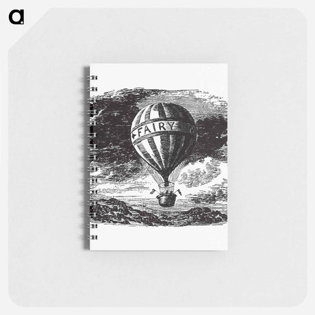 アートメモ帳-Hot Air Balloon Illustration from Fairy Mary's Dream
 - 大英図書館 Memo.