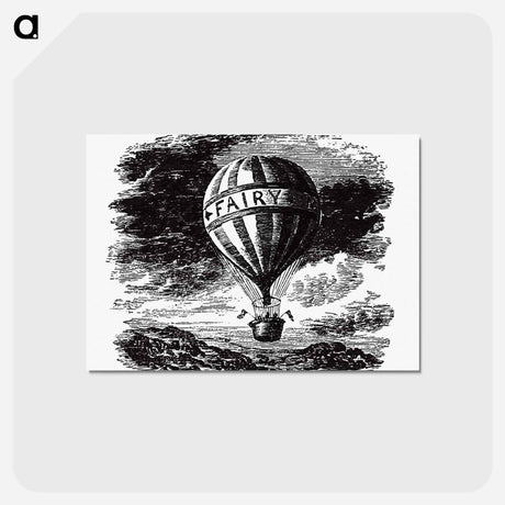 アートポストカード-Hot Air Balloon Illustration from Fairy Mary's Dream
 - 大英図書館 Postcard.