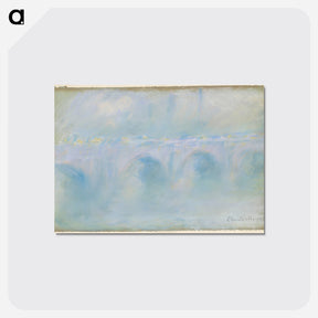 アートポストカード-Waterloo Bridge - クロード モネ Postcard.