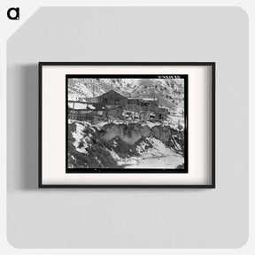 アートポスター-Blue Blaze mine, coal town, company houses. Consumers, near Price, Utah. - ドロテア ラング Poster.