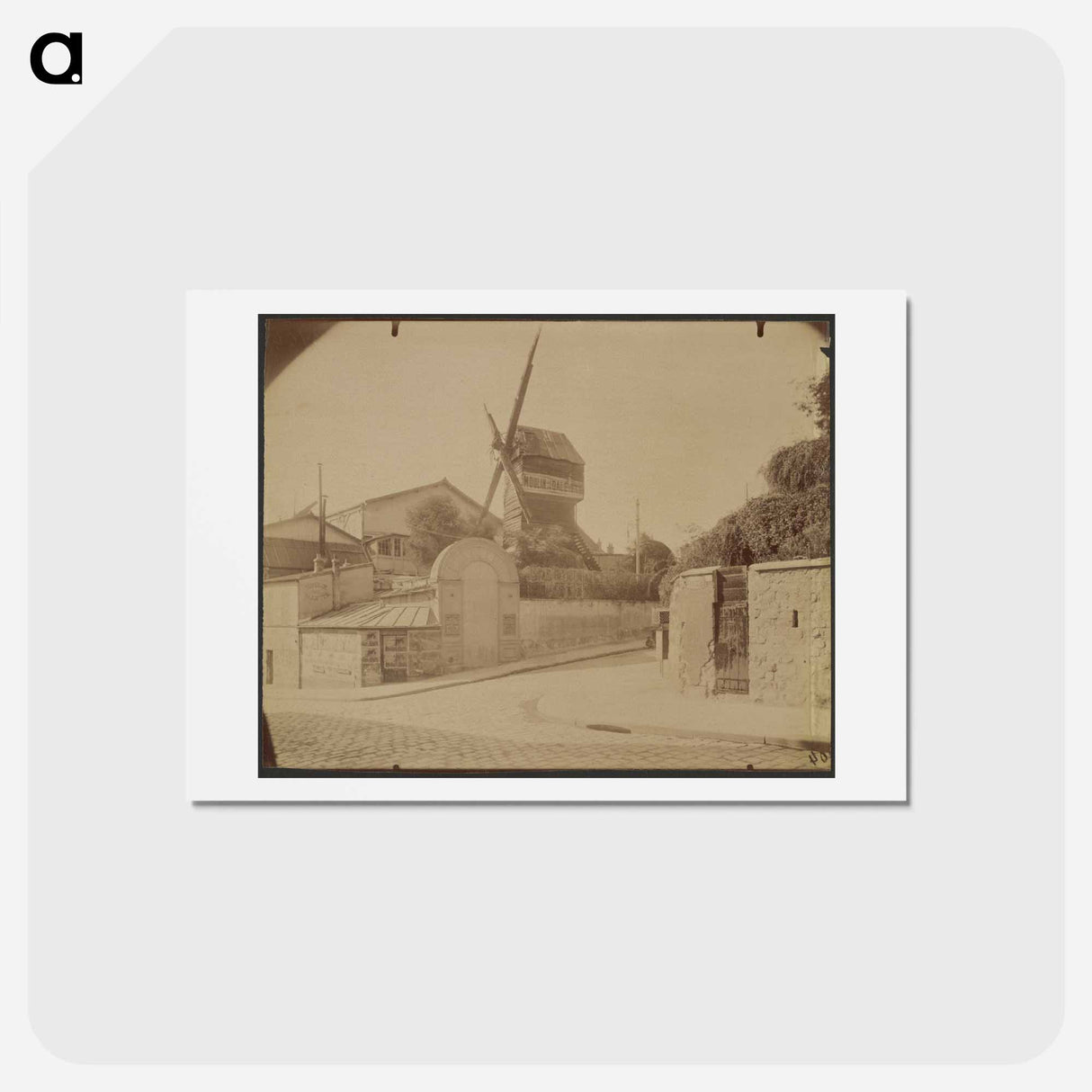 アートポストカード-Moulin de la Galette
 - ウジェーヌ アジェ Postcard.