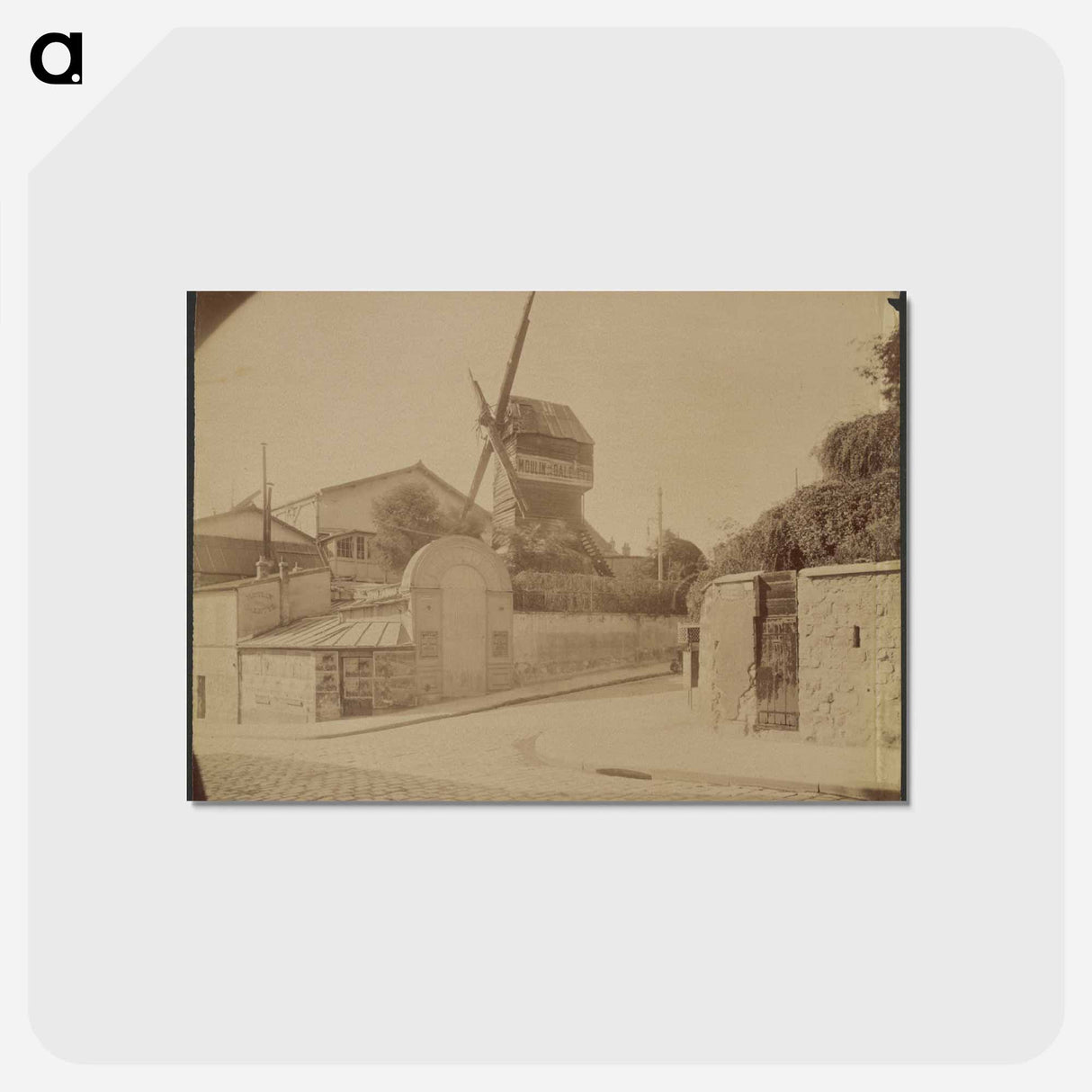 アートポストカード-Moulin de la Galette
 - ウジェーヌ アジェ Postcard.