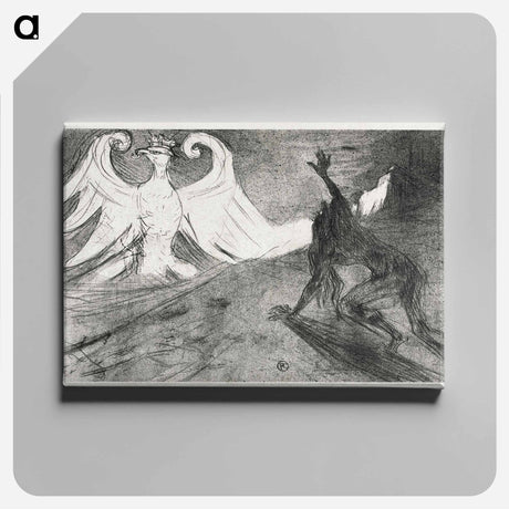 アートパネル-Project for Frontispiece to: Au pied du Sinaï - アンリ ド トゥールーズ ロートレック Canvas.
