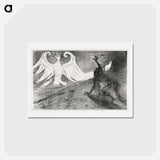 アートポストカード-Project for Frontispiece to: Au pied du Sinaï - アンリ ド トゥールーズ ロートレック Postcard.