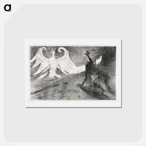 アートポストカード-Project for Frontispiece to: Au pied du Sinaï - アンリ ド トゥールーズ ロートレック Postcard.