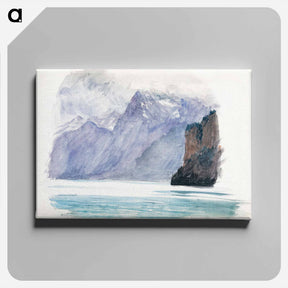 アートパネル-Mountain Lake from Switzerland - ジョン シンガー サージェント Canvas.