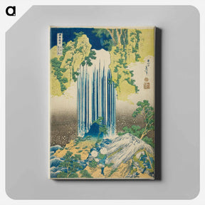 アートパネル-Yōrō Waterfall in Mino Province - 葛飾 北斎 Canvas.