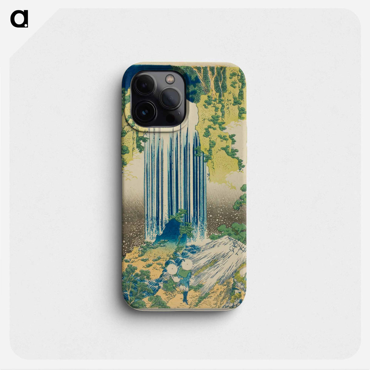 Yōrō Waterfall in Mino Province - Katsushika Hokusai Phone Case.